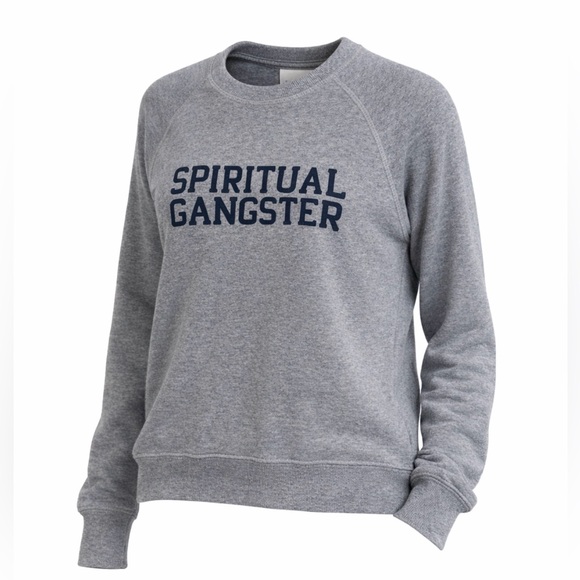 🙏 Spiritual Gangster - Gray Pullover - size Medium - Picture 4 of 9